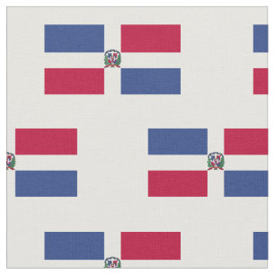 Flagge der Dominikanischen Republik   Weißer Hinte Stoff