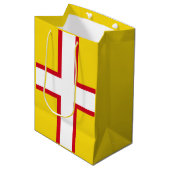 Flagge der Dorset-Geschenktasche Mittlere Geschenktüte (Vorderseite Schrägansicht)