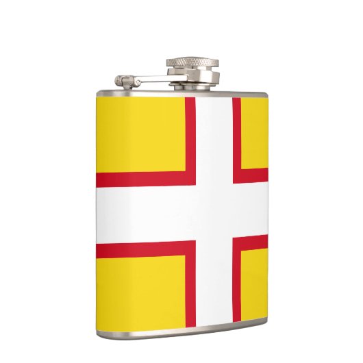 Flagge der Dorset Hip Flask Flachmann (Rechts)