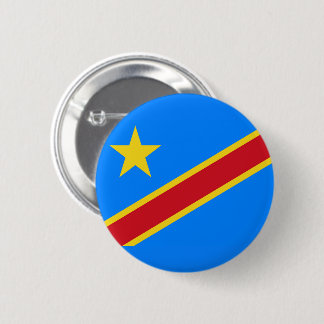 Flagge der DR Kongo Button
