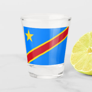 Flagge der DRK (Demokratische Republik Kongo) Schnapsglas