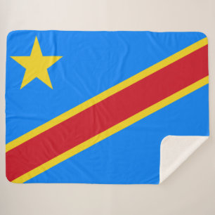 Flagge der DRK (Demokratische Republik Kongo) Sherpadecke