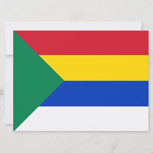 Flagge der Drusenreligion Karte (Vorderseite)