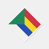 Flagge der Drusenreligion Serviette (Ecke)