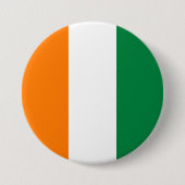 Flagge der Elfenbeinküste Button (Vorderseite)