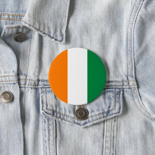 Flagge der Elfenbeinküste Button (Beispiel)