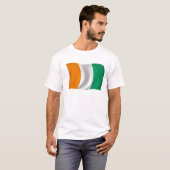 Flagge der Elfenbeinküste - die Elfenbeinküste T-Shirt (Vorne ganz)