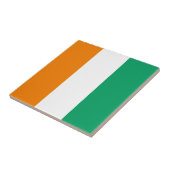 Flagge der Elfenbeinküste Fliese (Seite)