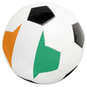 Flagge der Elfenbeinküste Fußball (Dreiviertel)