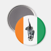 Flagge der Elfenbeinküste Magnet (Vorderseite/Rückseite)