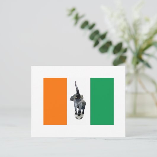 Flagge der Elfenbeinküste Postkarte (Stehend Vorderseite)