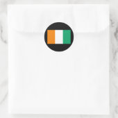 Flagge der Elfenbeinküste Runder Aufkleber (Tasche)