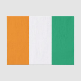 Flagge der Elfenbeinküste Seidenpapier