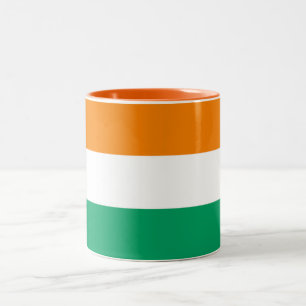 Flagge der Elfenbeinküste Zweifarbige Tasse