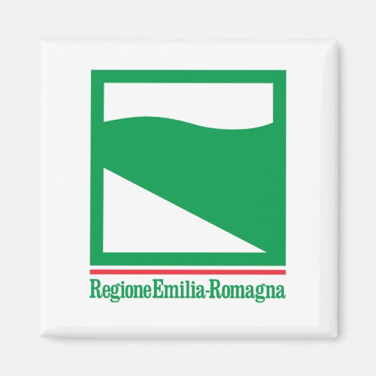Flagge der Emilia Romagna (Italien) Magnet (Vorne)