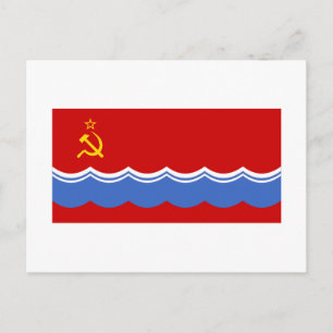 Flagge der Estnischen SSR Postkarte