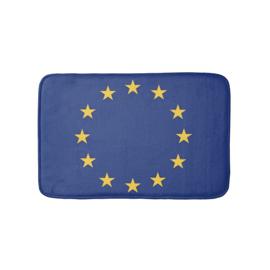 Flagge der Europäischen Gewerkschaft Badematte (Vorderseite)