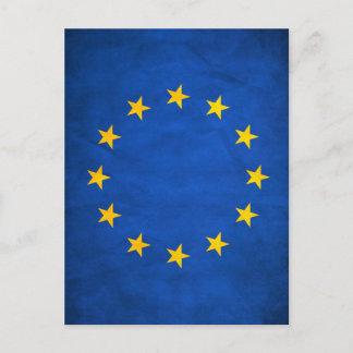Flagge der Europäischen Gewerkschaft, EU-Flagge, F Postkarte