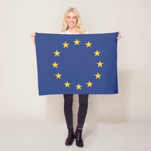 Flagge der Europäischen Gewerkschaft Fleecedecke (Beispiel)