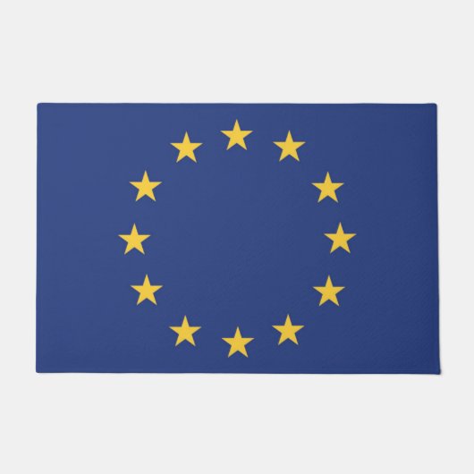 Flagge der Europäischen Gewerkschaft Fußmatte (Vorderseite)