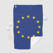 Flagge der Europäischen Gewerkschaft Golfhandtuch (Insitu)