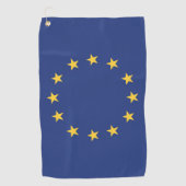 Flagge der Europäischen Gewerkschaft Golfhandtuch (Vorderseite)