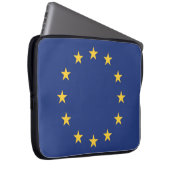 Flagge der Europäischen Gewerkschaft Laptopschutzhülle (Vorne Rechts)