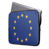 Flagge der Europäischen Gewerkschaft Laptopschutzhülle (Vorderseite Links)