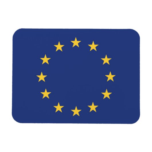 Flagge der Europäischen Gewerkschaft Magnet (Horizontal)