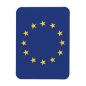 Flagge der Europäischen Gewerkschaft Magnet (Vertikal)