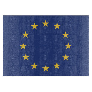 Flagge der Europäischen Gewerkschaft Schneidebrett