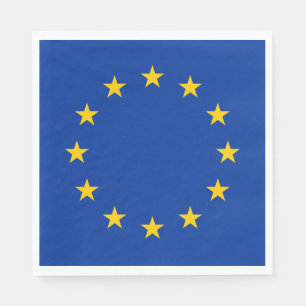 Flagge der Europäischen Union EU Serviette