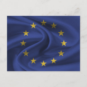 Flagge der Europäischen Union Postkarte