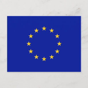 Flagge der Europäischen Union Postkarte