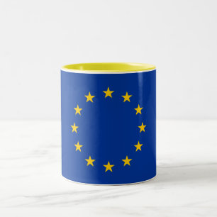 Flagge der Europäischen Union Zweifarbige Tasse