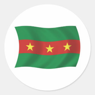 Flagge der Ewe-Sticker Runder Aufkleber