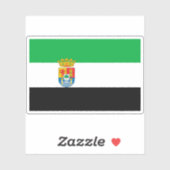Flagge der Extremadura Aufkleber (Blatt)