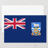 Flagge der Falklandinseln (Britisches Hoheitsgebie Briefpapier (Vorne/Hinten)