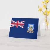 Flagge der Falklandinseln (Britisches Hoheitsgebie Karte (Gelbe Blume)