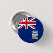 Flagge der Falklandinseln Button (Vorne & Hinten)