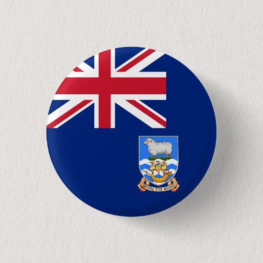 Flagge der Falklandinseln Button (Vorderseite)