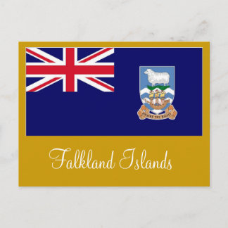 Flagge der Falklandinseln - Malvinas Postkarte