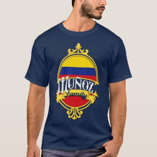 Flagge der Familie Munoz Kolumbien T-Shirt