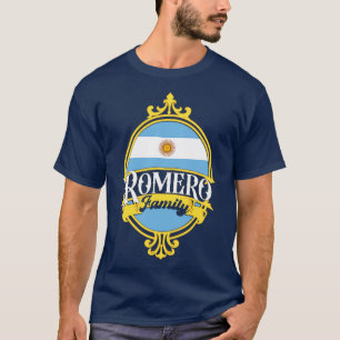 Flagge der Familie Romero Argentinien T-Shirt