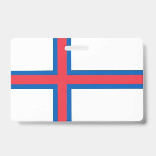 Flagge der Färöer Ausweis (Vorderseite)