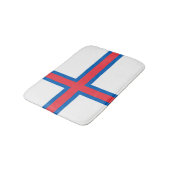 Flagge der Färöer Badematte (Schrägansicht)