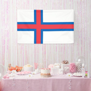 Flagge der Färöer Banner