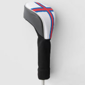 Flagge der Färöer (Dänemark) Golf Headcover (angewinkelt)