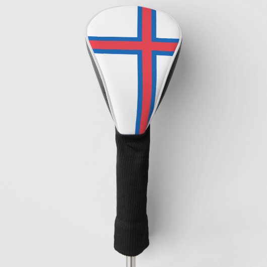 Flagge der Färöer (Dänemark) Golf Headcover (Vorderseite)