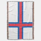 Flagge der Färöer Decke (Vorderseite Vertikal)